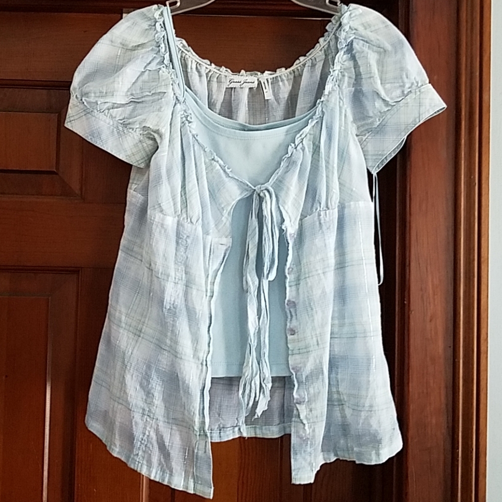 🔥Guess Top Blouse w/bonus Cami M